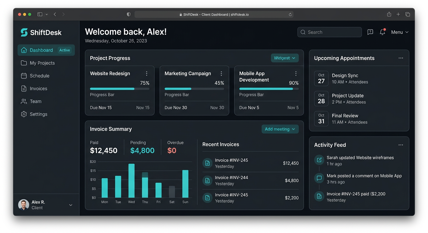 Client Portal Dashboard