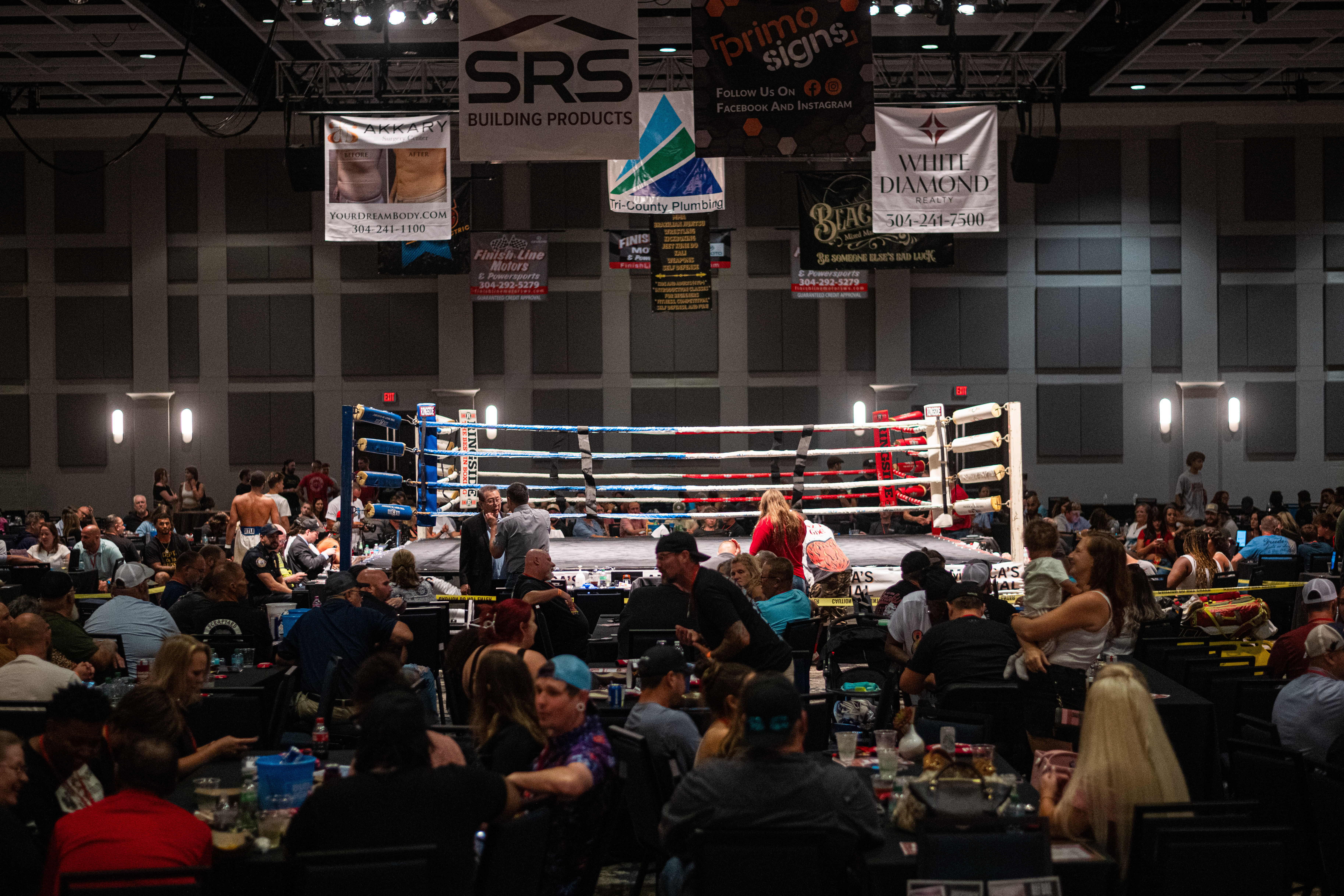 A packed Real Fight Promotions fight night