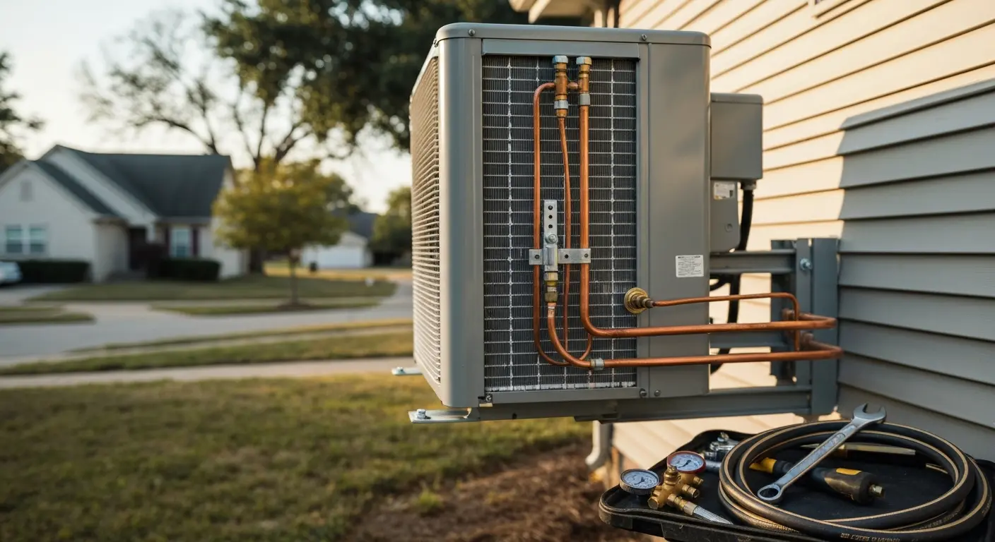 Air conditioner repair work