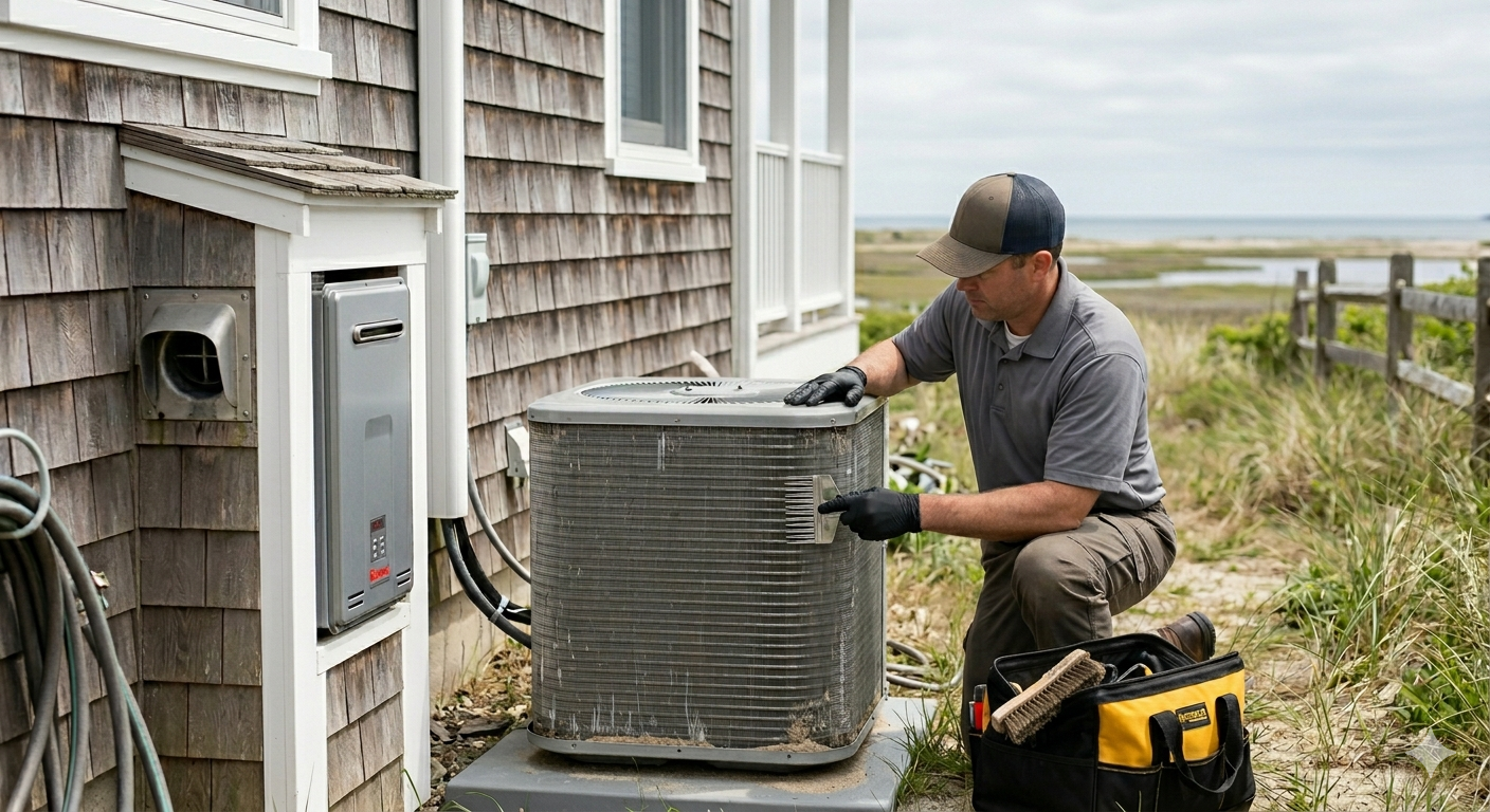 Salt Air and Sand: Why Cape Cod ACs and Water Heaters Fail (And How to Spot the Signs)