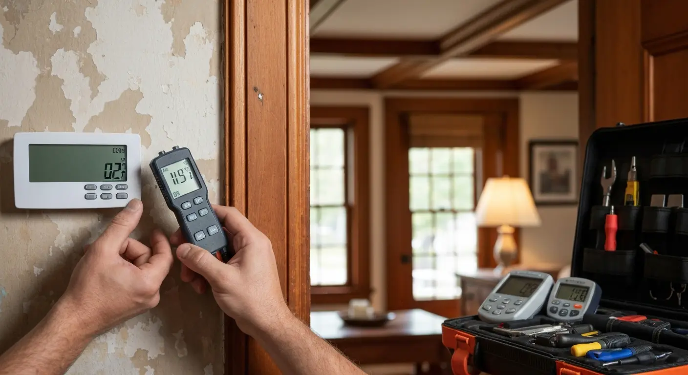 Smart thermostat testing and calibration service