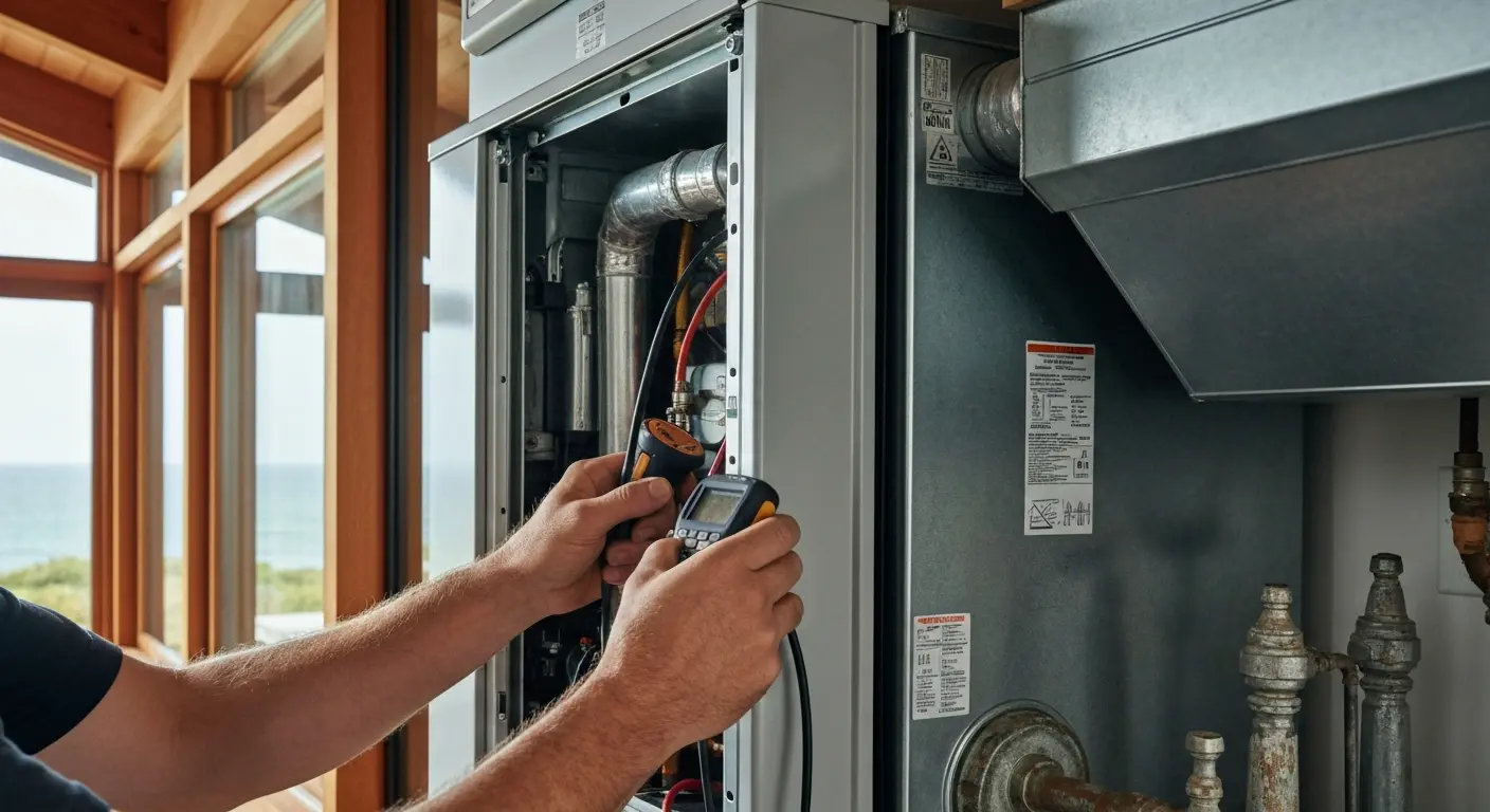 HVAC maintenance visit
