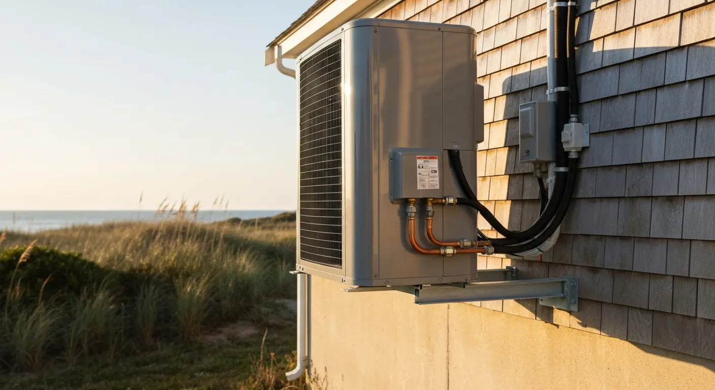 Air conditioning installation in Eastham home
