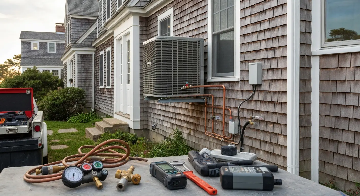 Air conditioning system installation