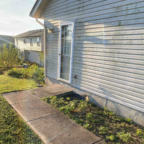 patio after being cleaned