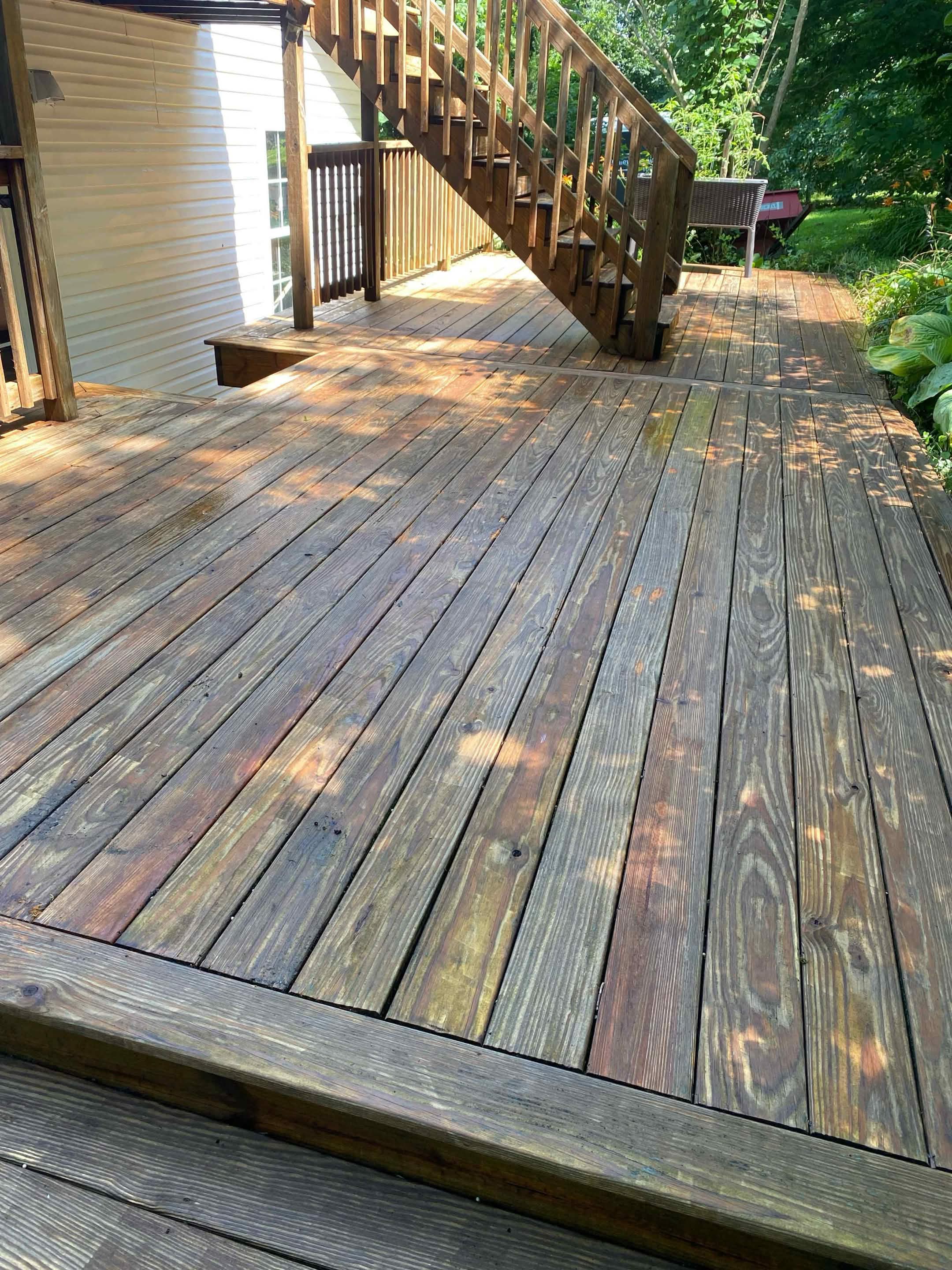 close up of roof cleaned