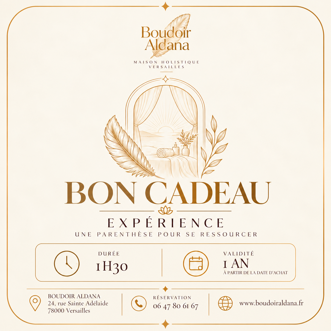 Bon cadeau L'Expérience — 1h30, 230 €