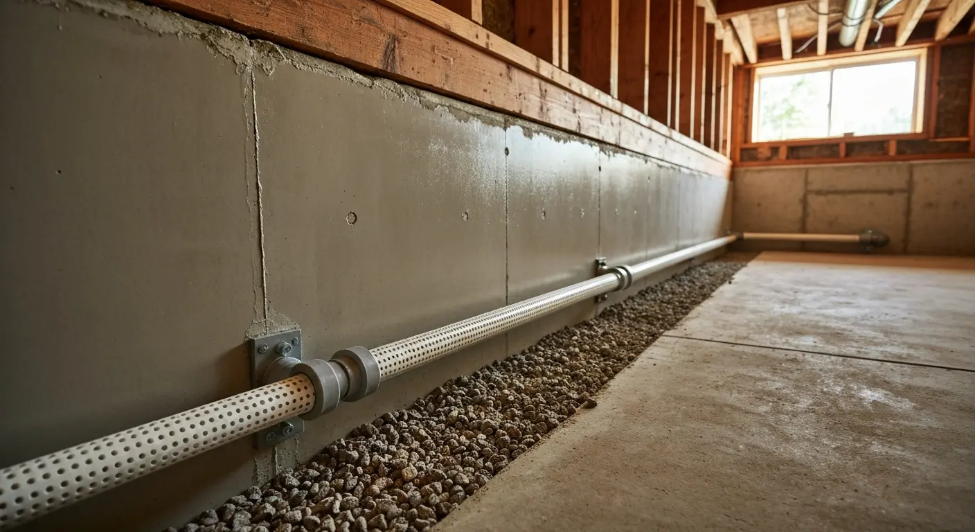 Foundation waterproofing installation