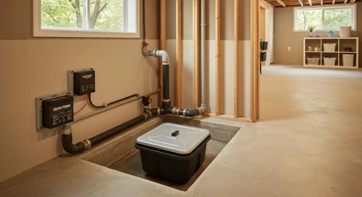 Sump pump installation