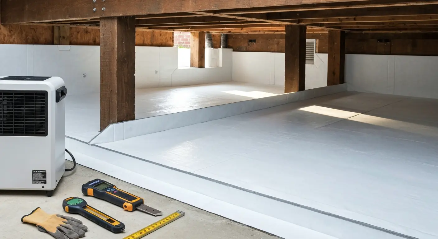 Crawlspace cleanup and encapsulation