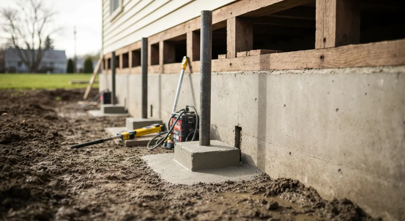 Foundation stabilization project