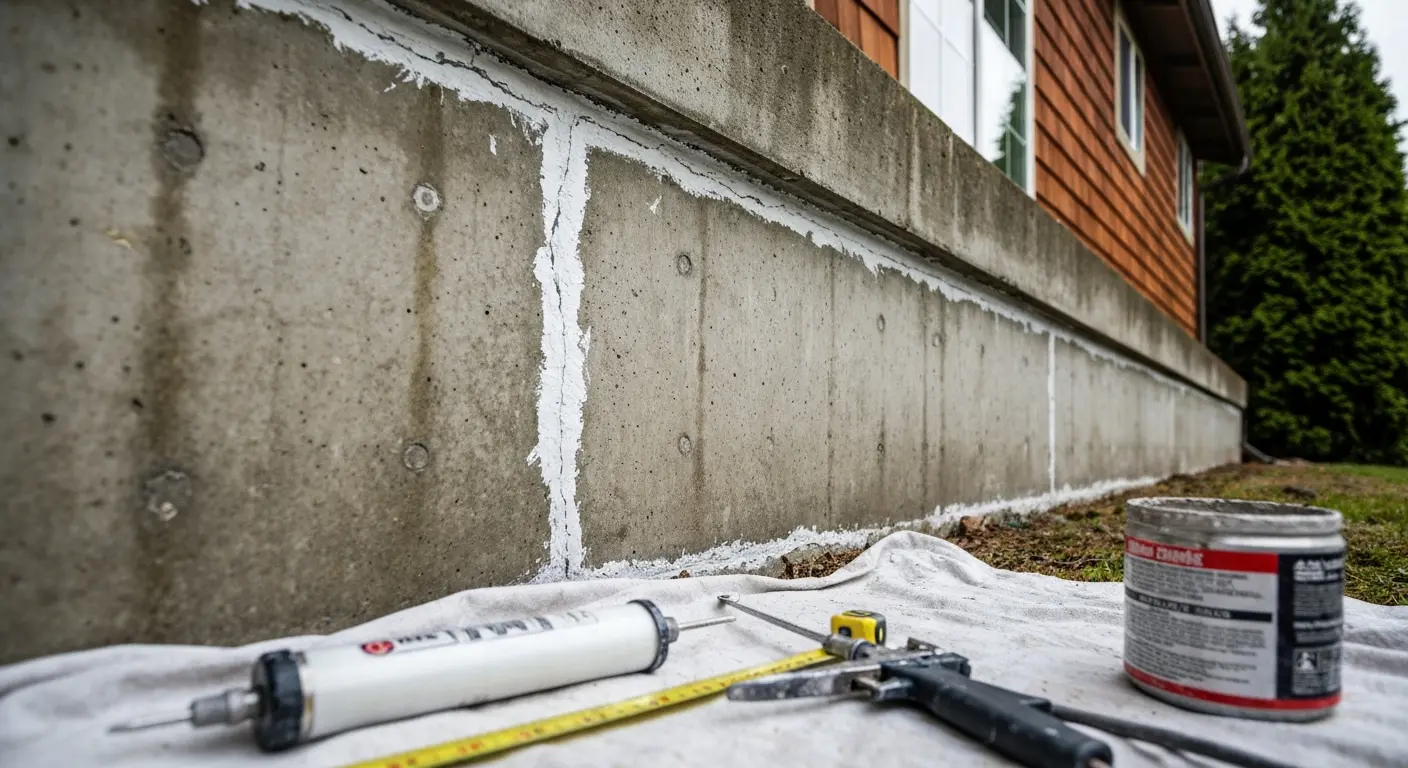 Foundation waterproofing installation
