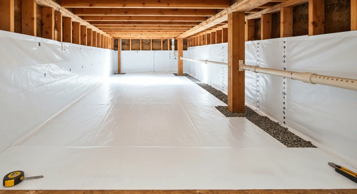Crawlspace cleanup and encapsulation