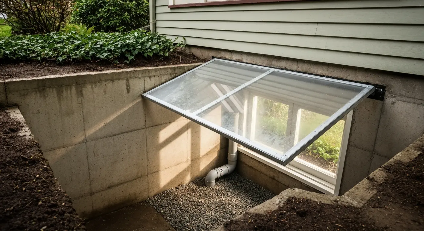 Window well waterproofing