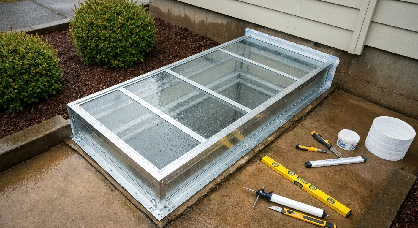 Window well waterproofing