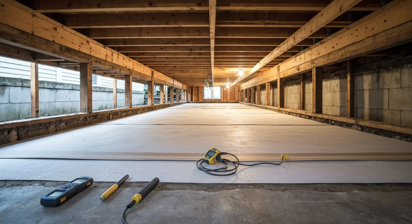 Crawlspace cleanup and preparation