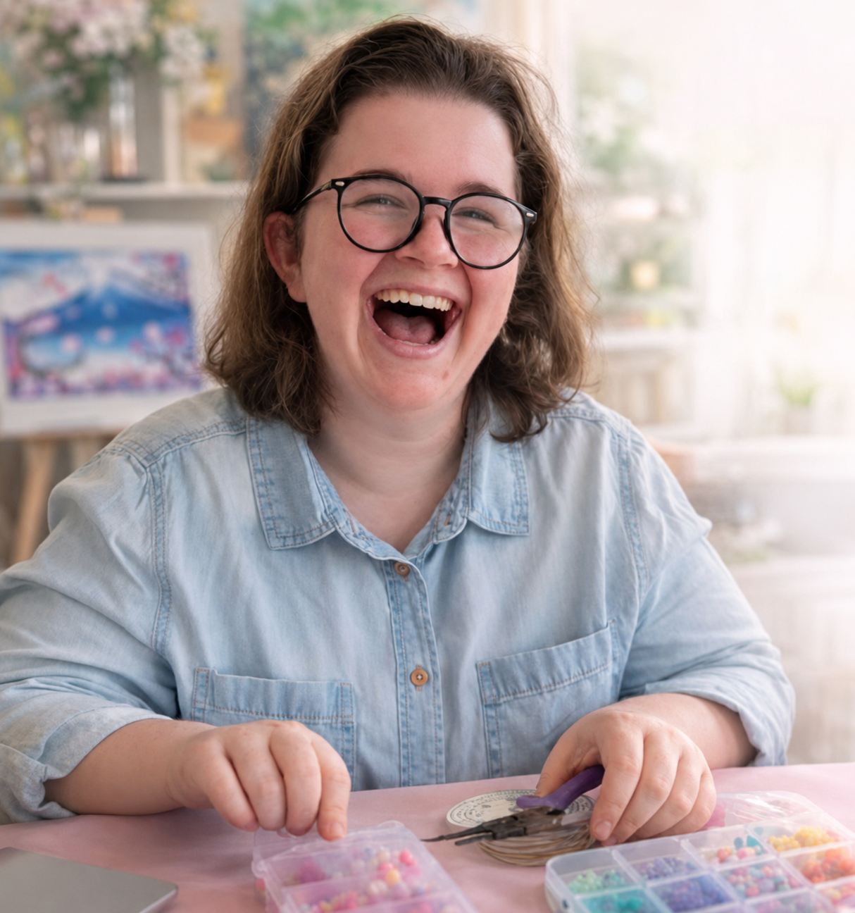 Linzy, founder of Linzy's Bead Co