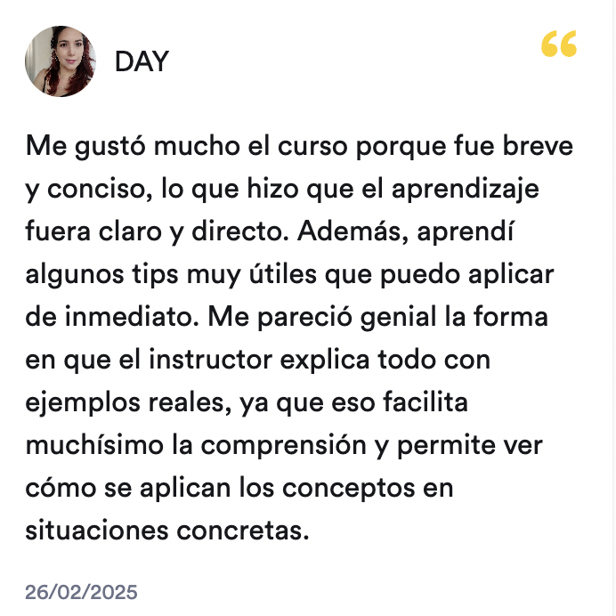 Coaching testimonial