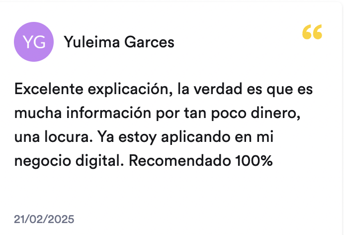 Opinión de estudiante