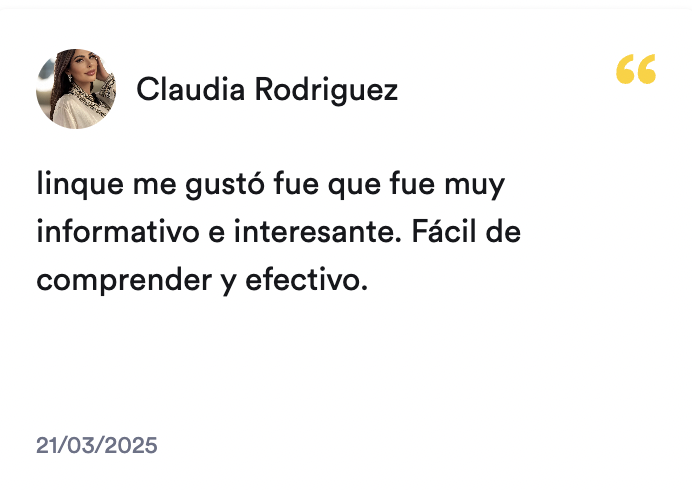 Opinión de estudiante
