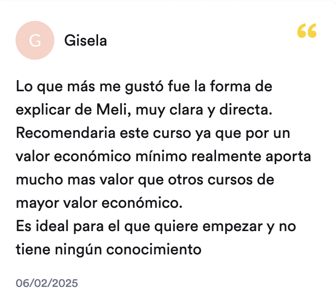 Opinión de estudiante