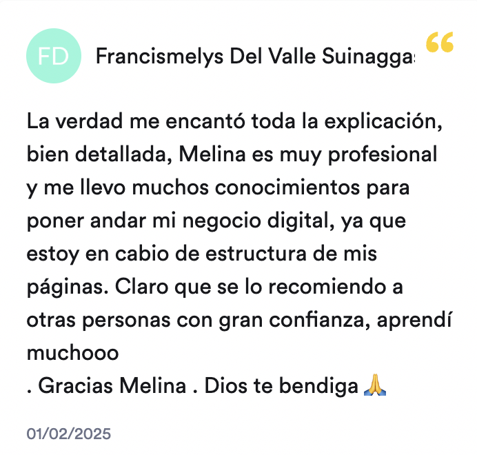 Opinión de estudiante