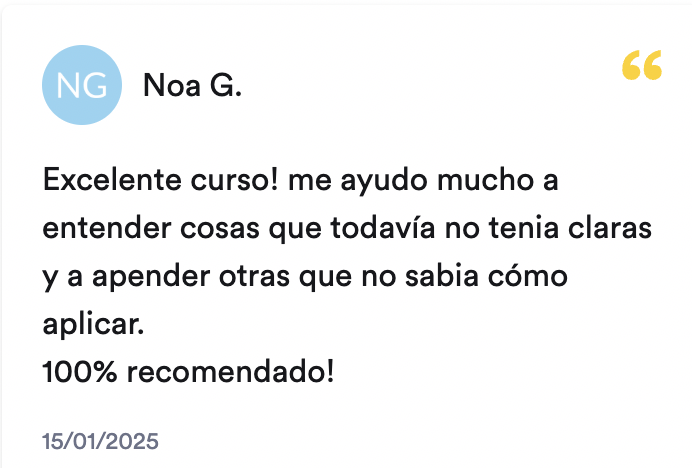 Coaching testimonial