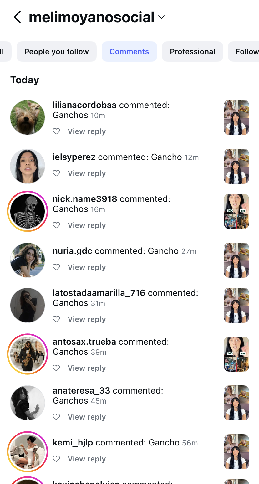 Cientos de leads diarios solicitando mis productos por Instagram
