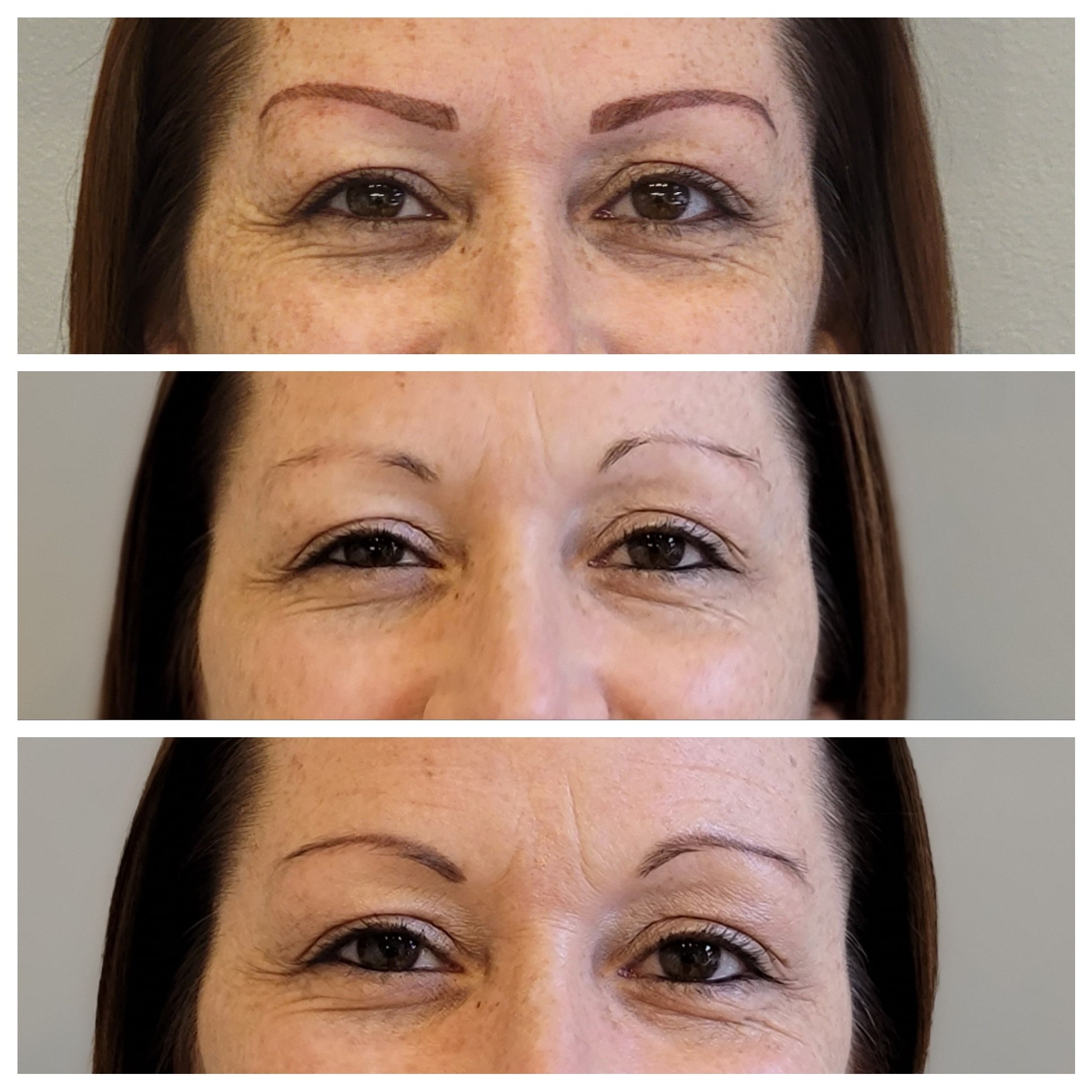 Combination Brows with hair-like strokes and soft shading at EyEnvy Beauty Studio