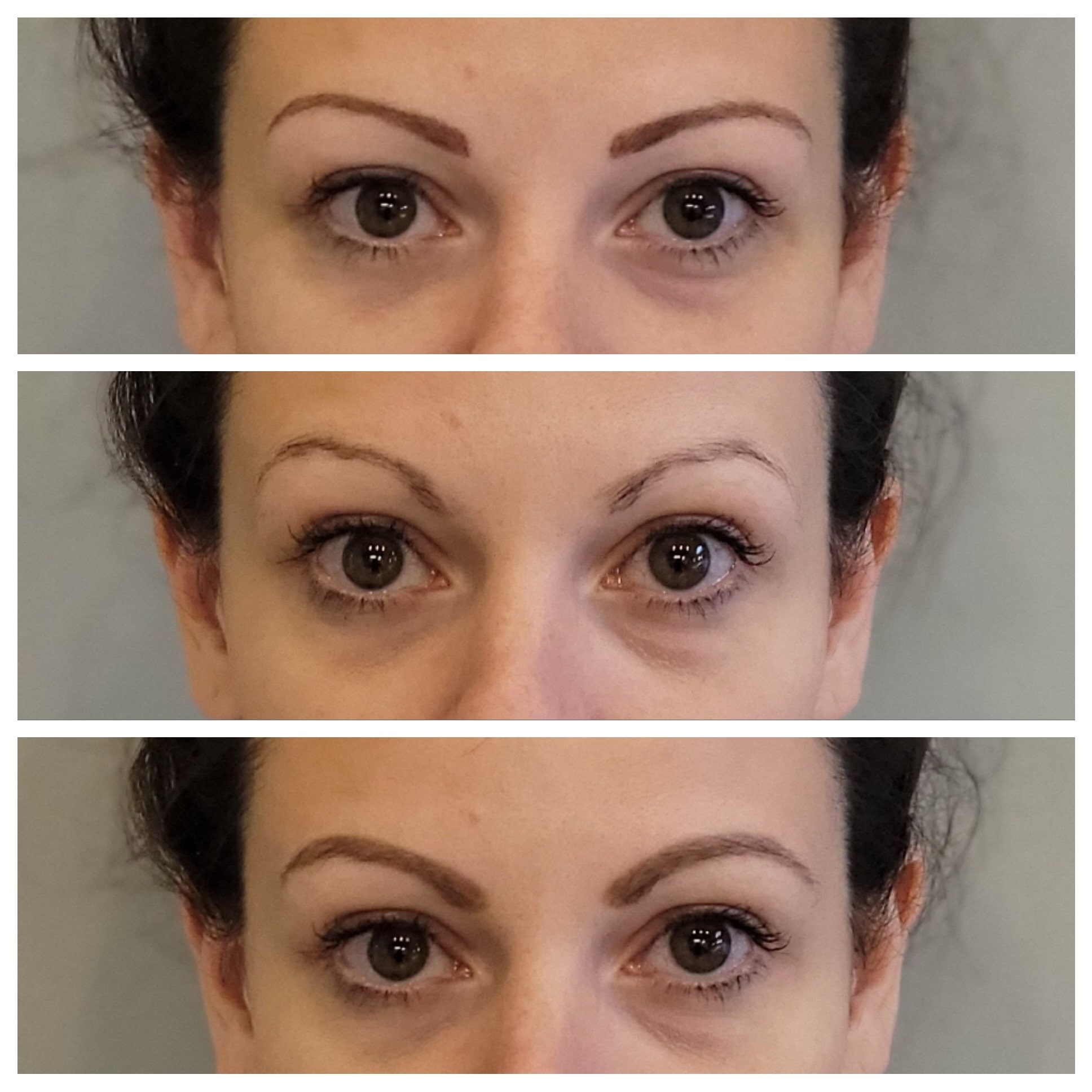 Combination Brow permanent makeup for fuller more defined eyebrows