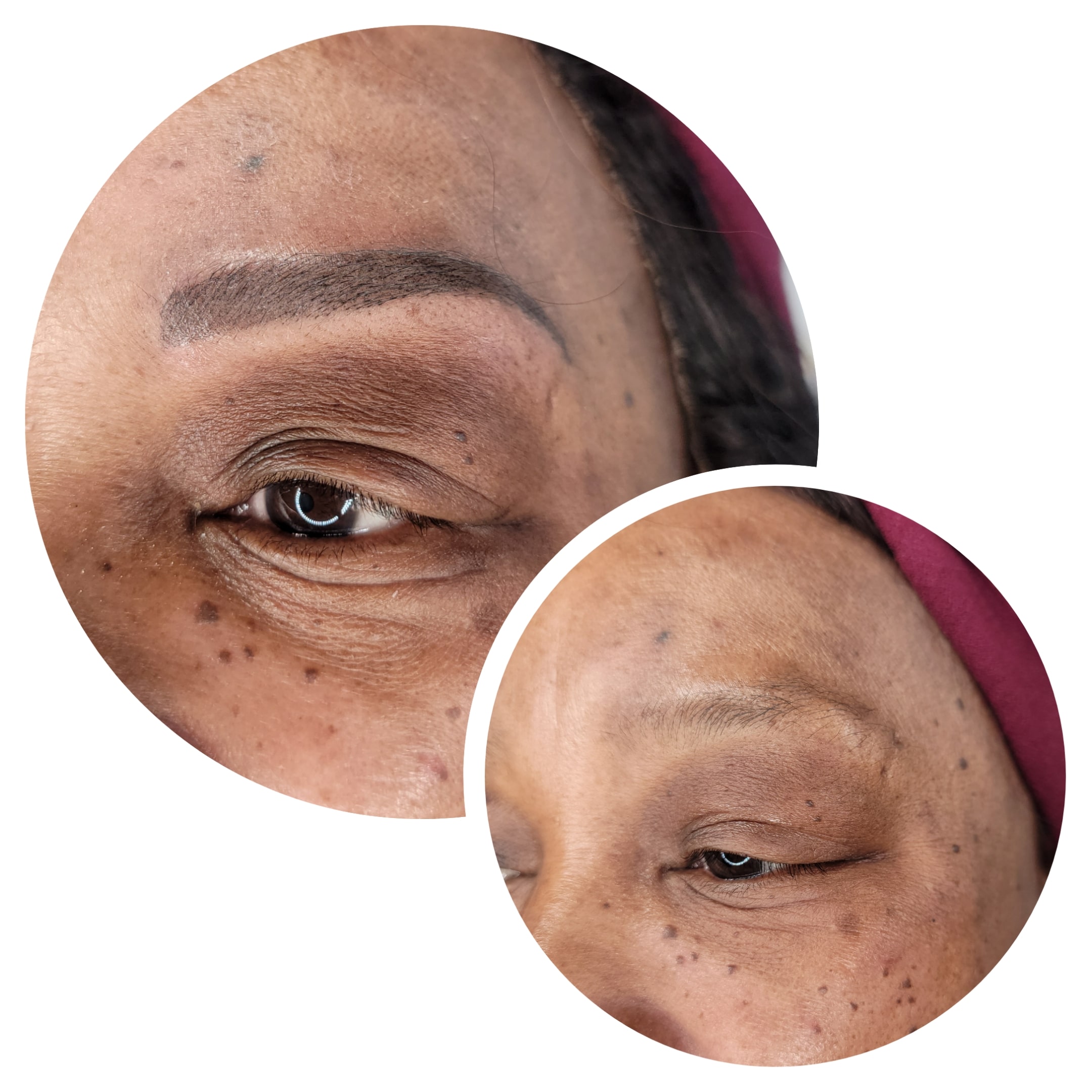 Customized permanent eyebrow result