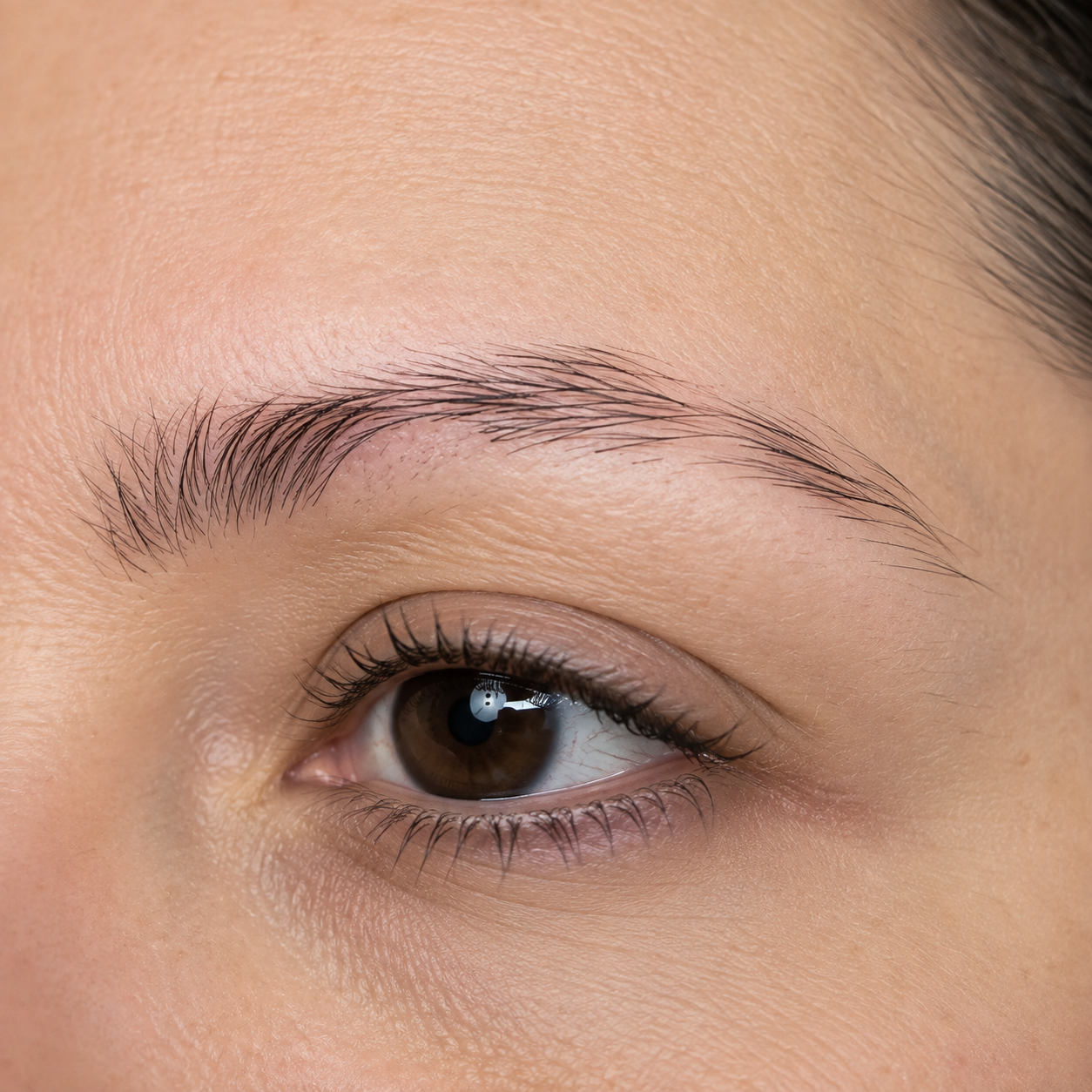 Gaps in Brow Hair