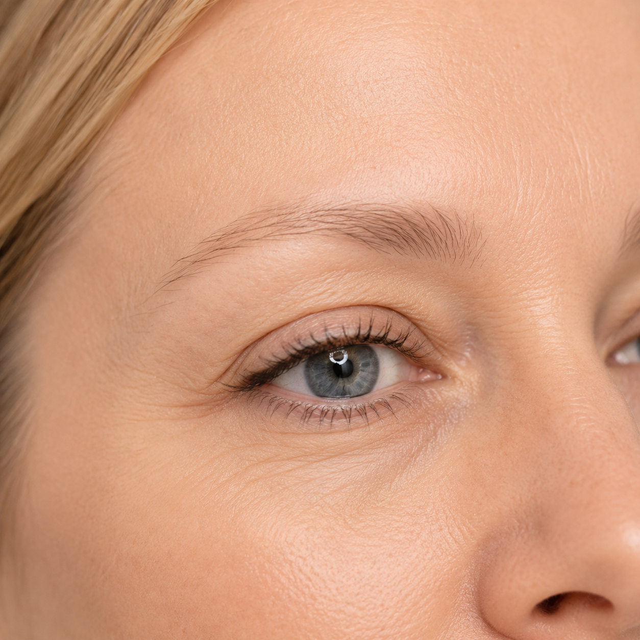 Thin brow tails that may benefit from Combination Brows