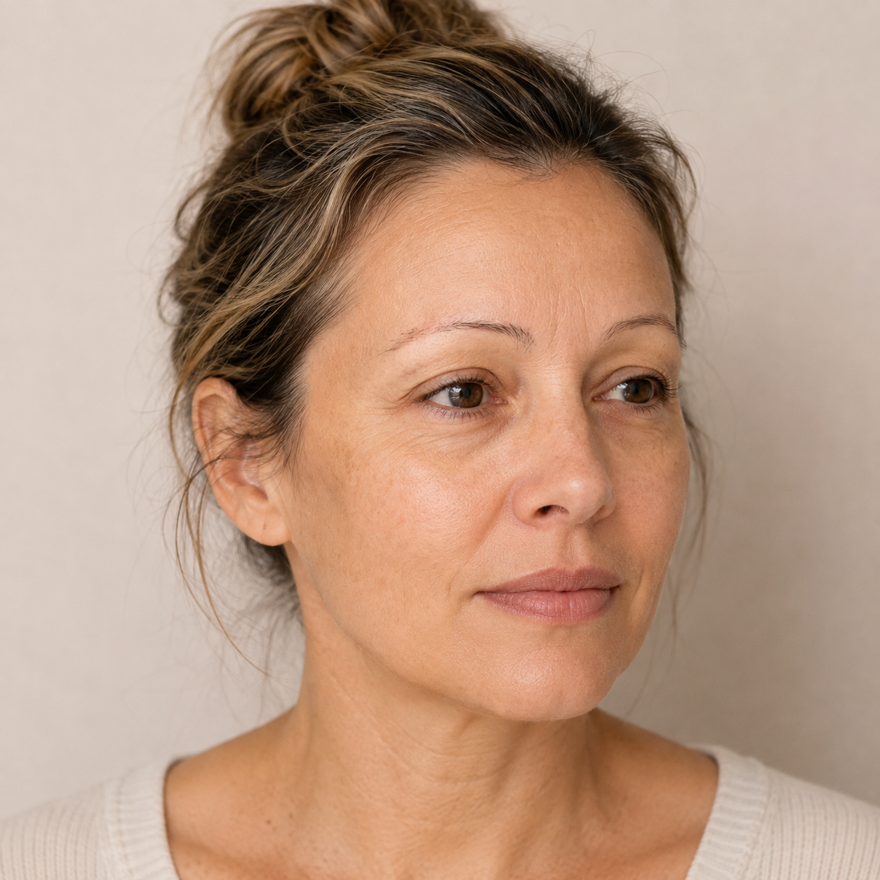 Brows lacking dimension that may benefit from Combination Brows