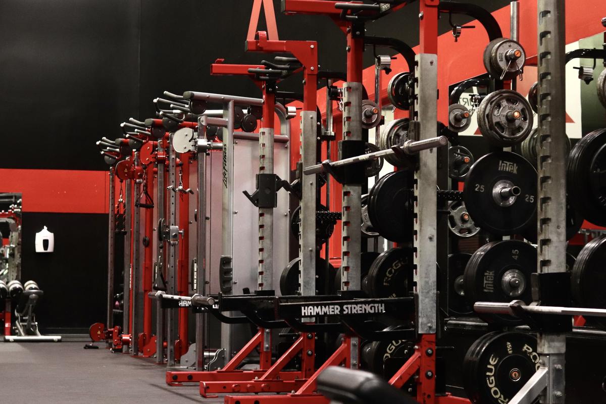 Power racks at XCEL Sports and Fitness