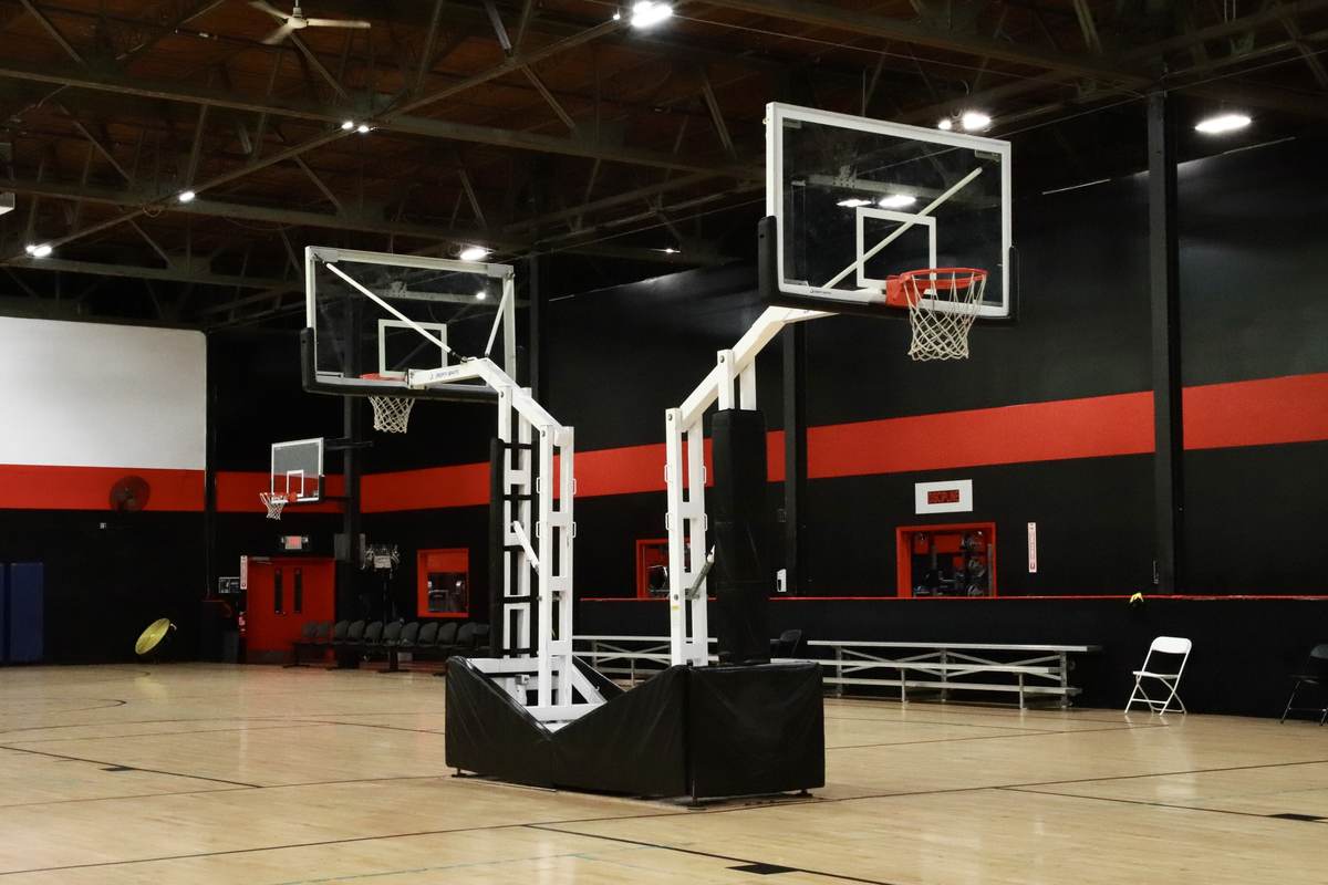 Basketball courts at XCEL Sports and Fitness