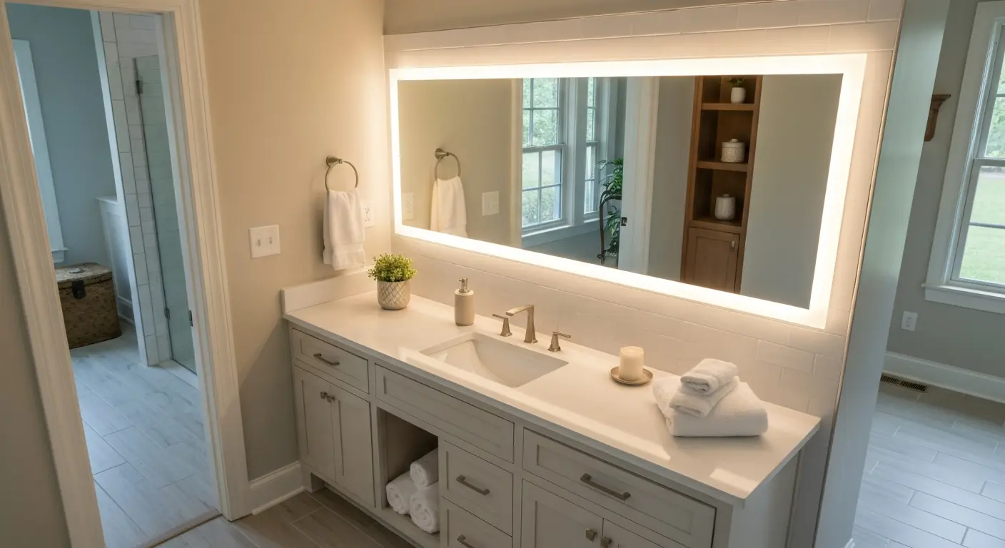 Bathroom vanity cabinet installation