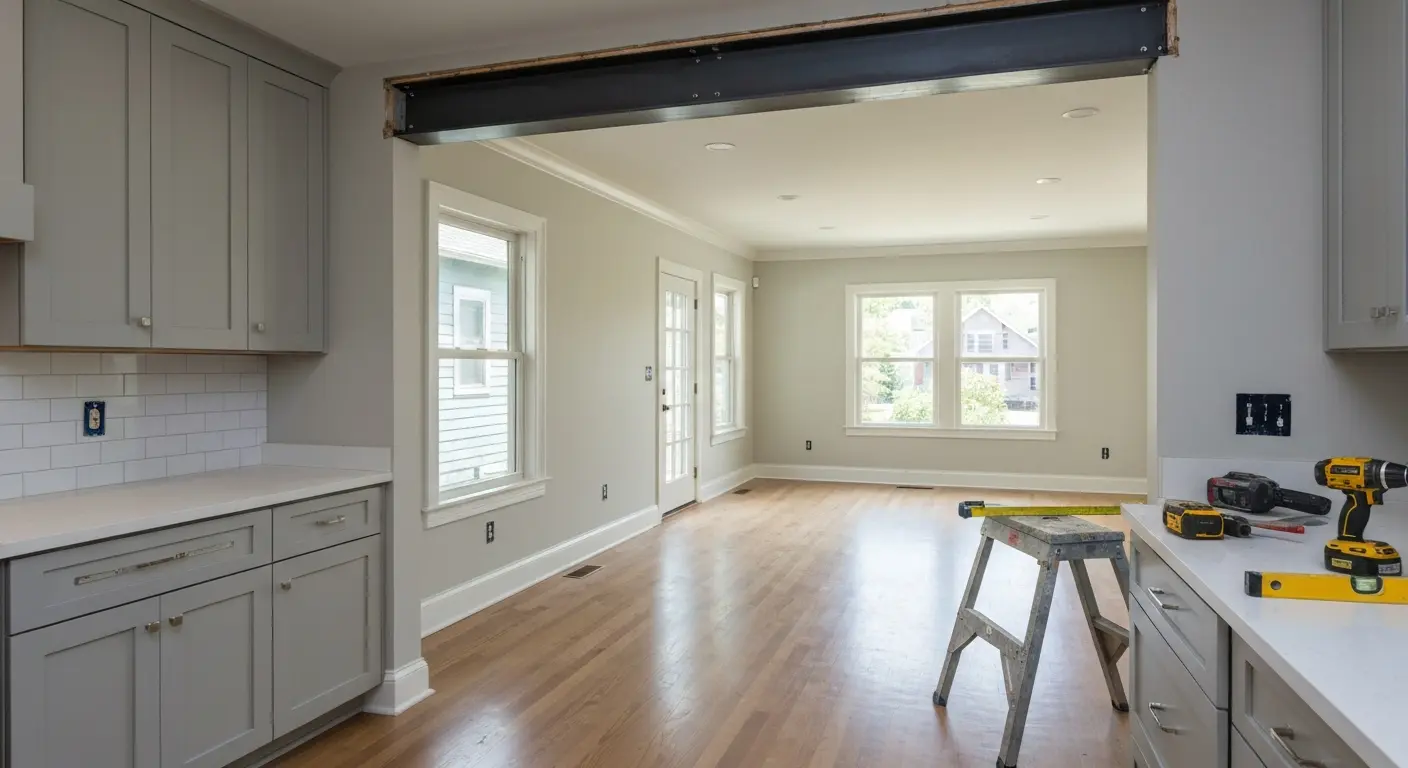 Open floor plan remodel