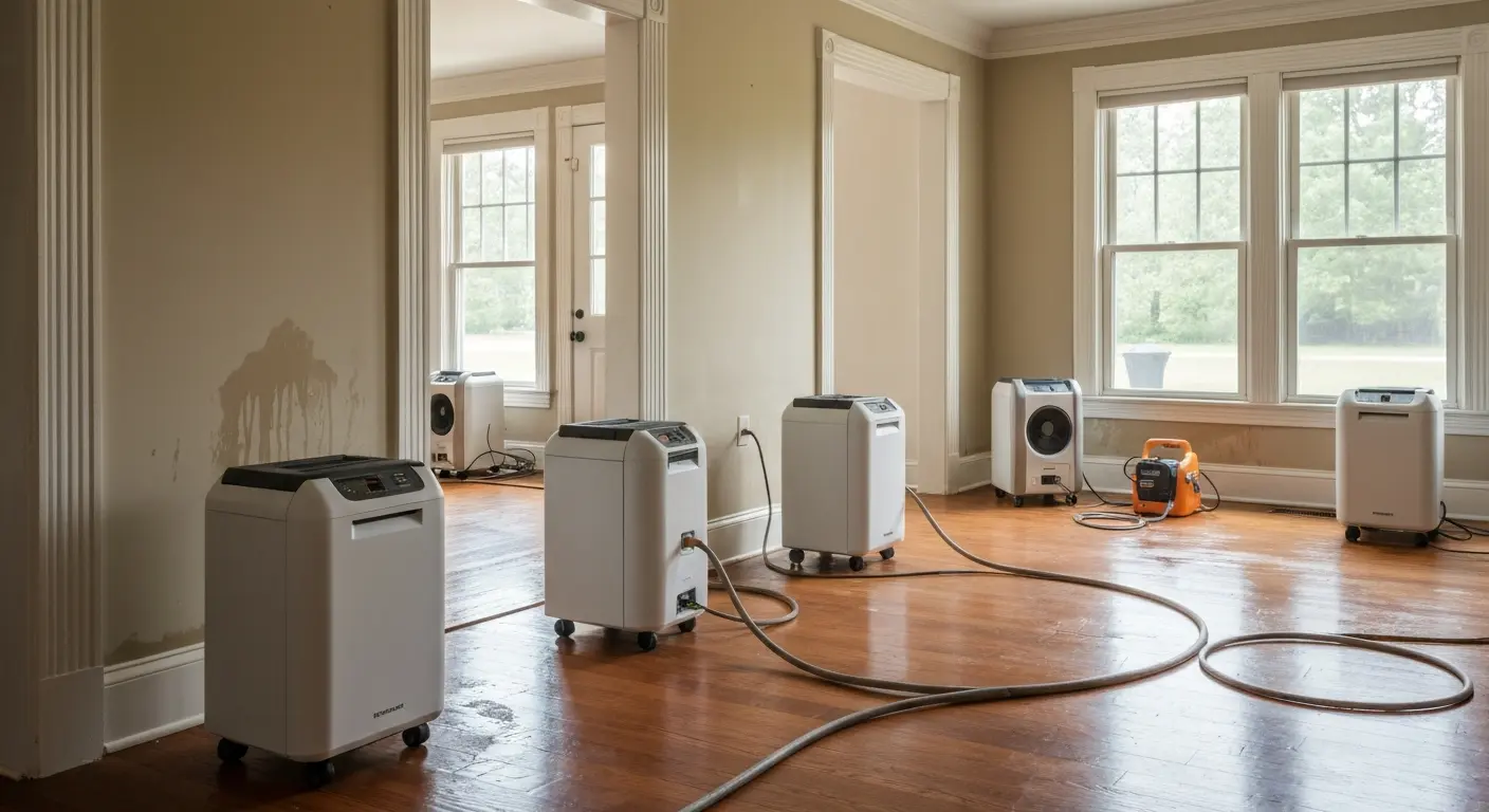 Mold prevention during water damage restoration