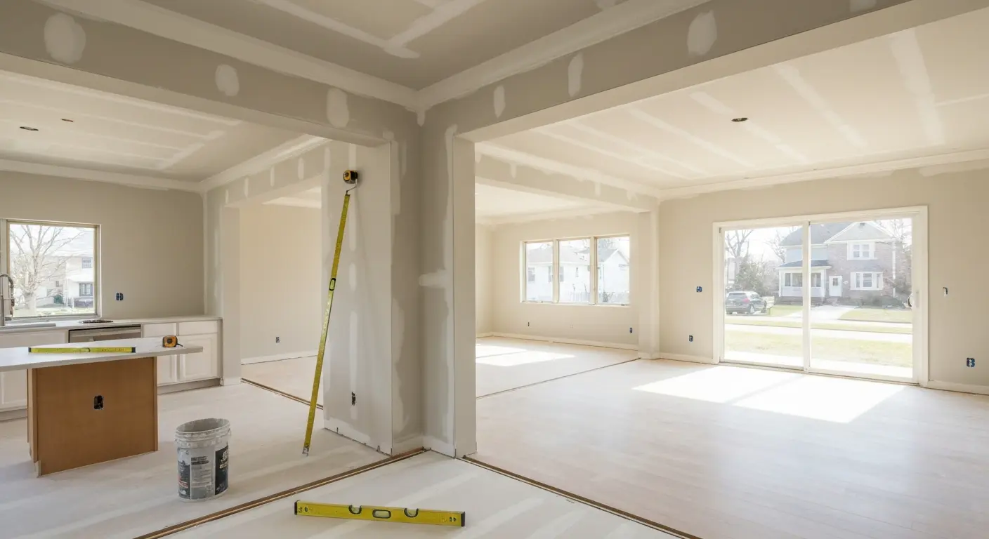 Open floor plan renovation