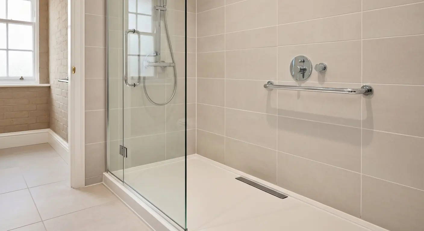 Walk-in shower installation