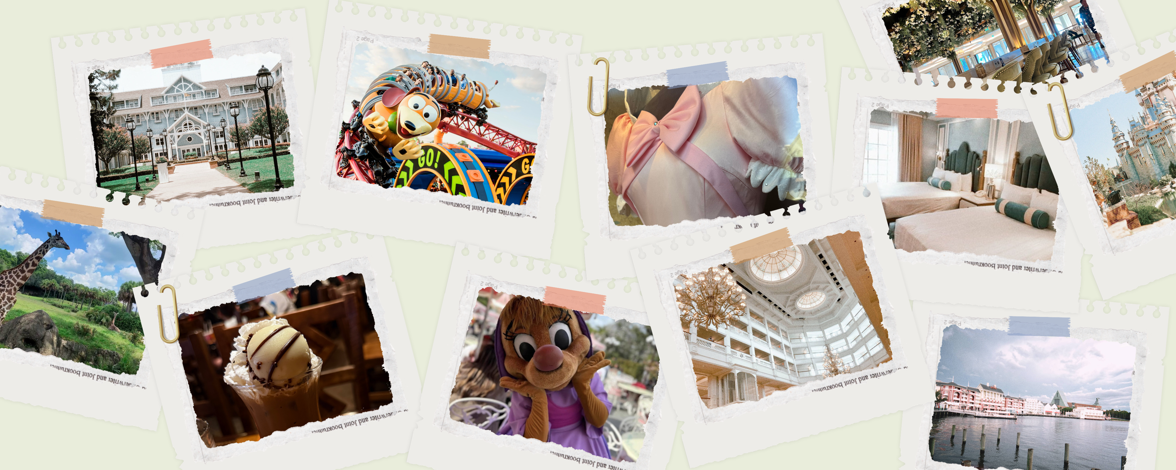 A collage of Walt Disney World moments