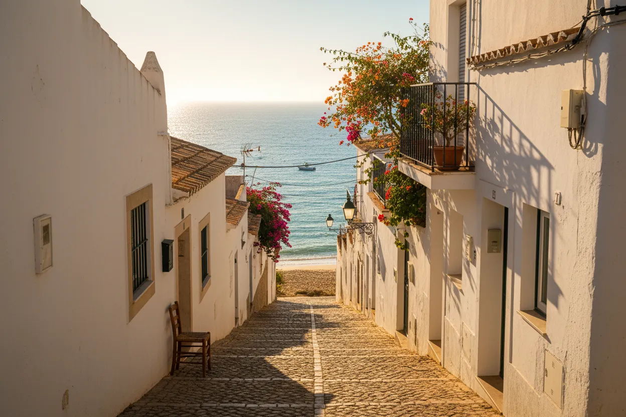 Vale do Lobo red cliffs and beach