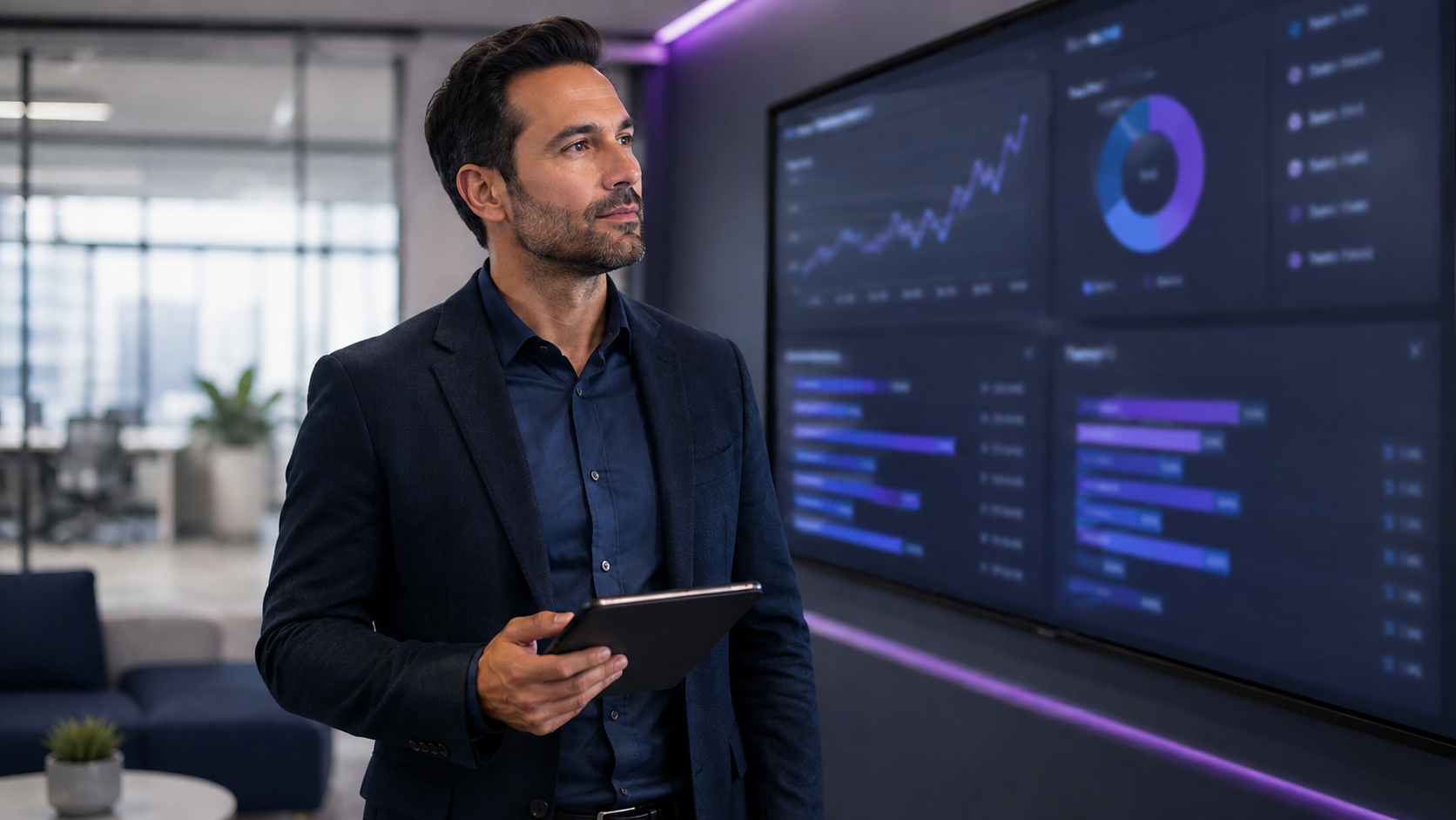 IT security administrator reviewing multi-factor authentication access controls on a dashboard