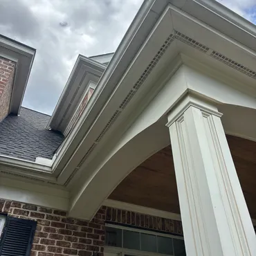 Before and after pressure washing