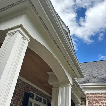 Before and after pressure washing