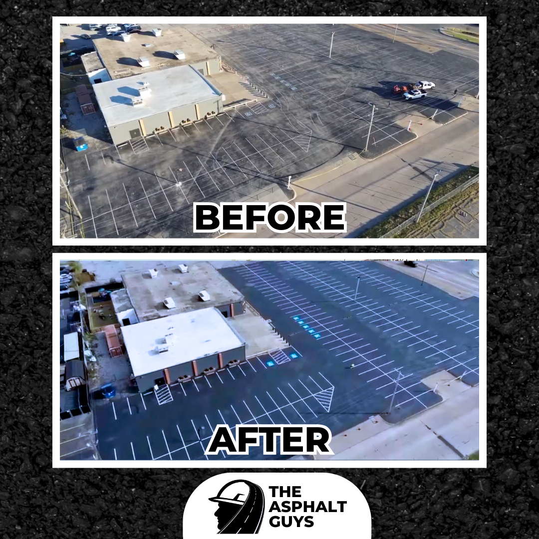 Parking lot sealcoat Tulsa, Oklahoma