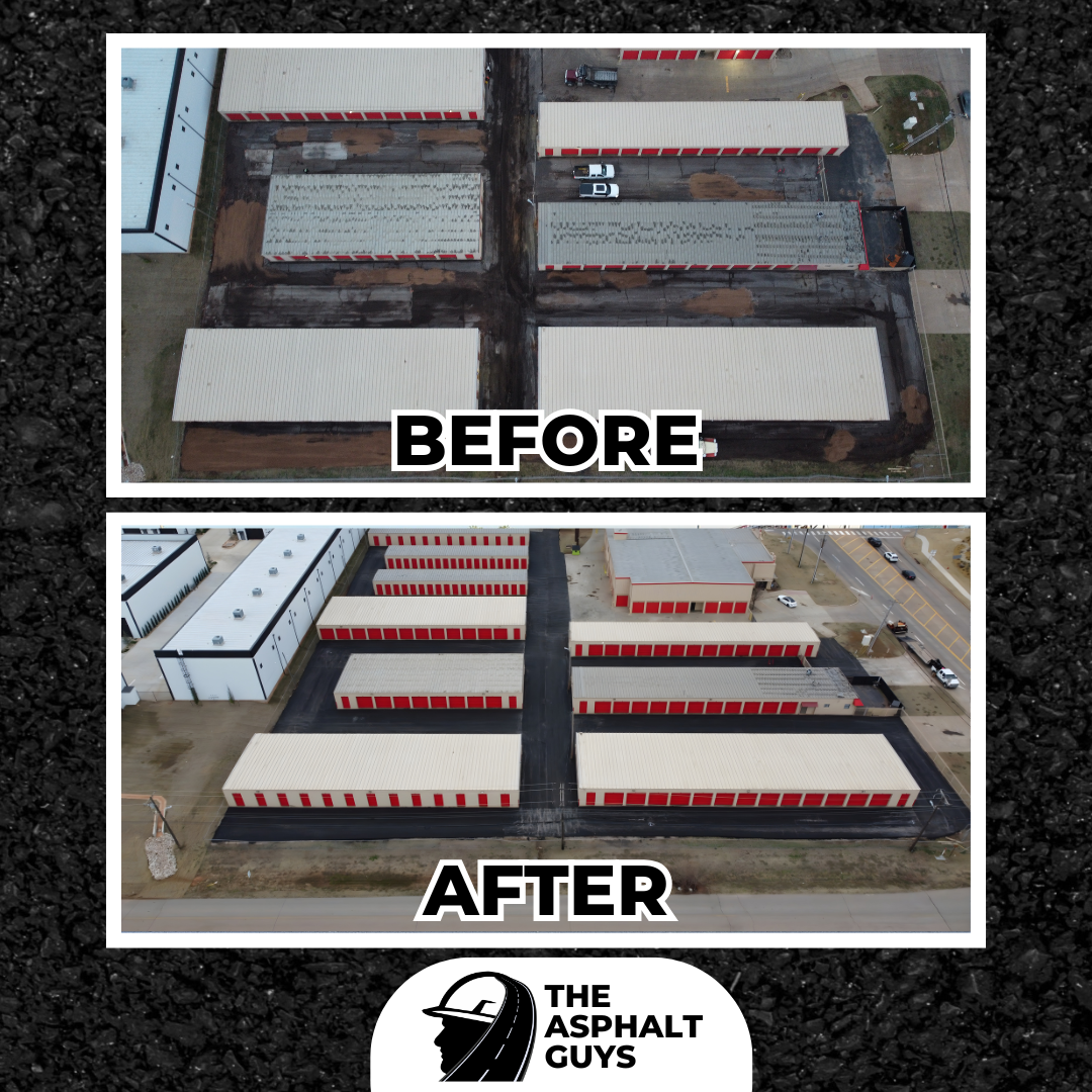 Storage unit asphalt paving in Oklahoma City, Oklahoma