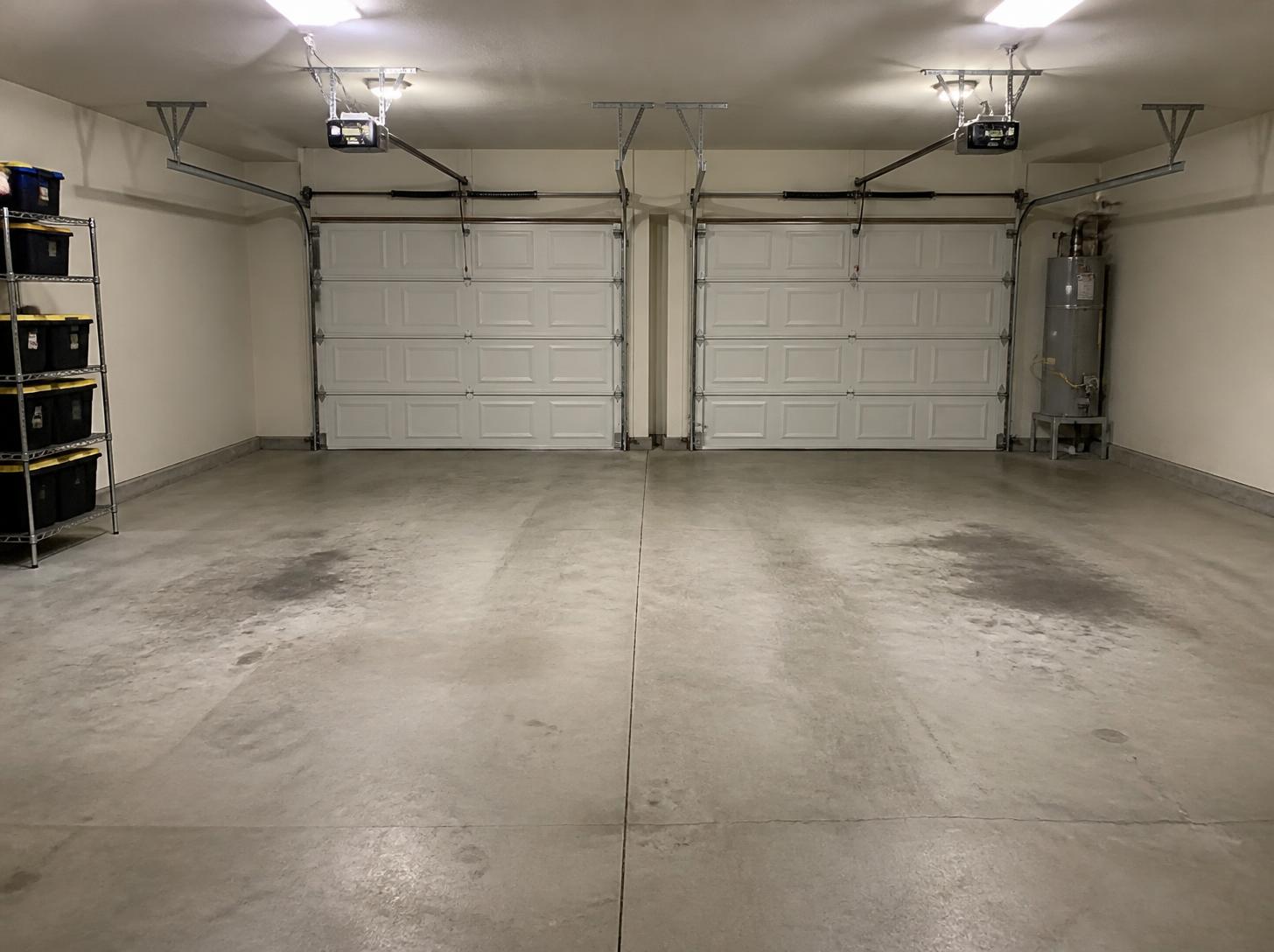 Garage before epoxy flooring installation