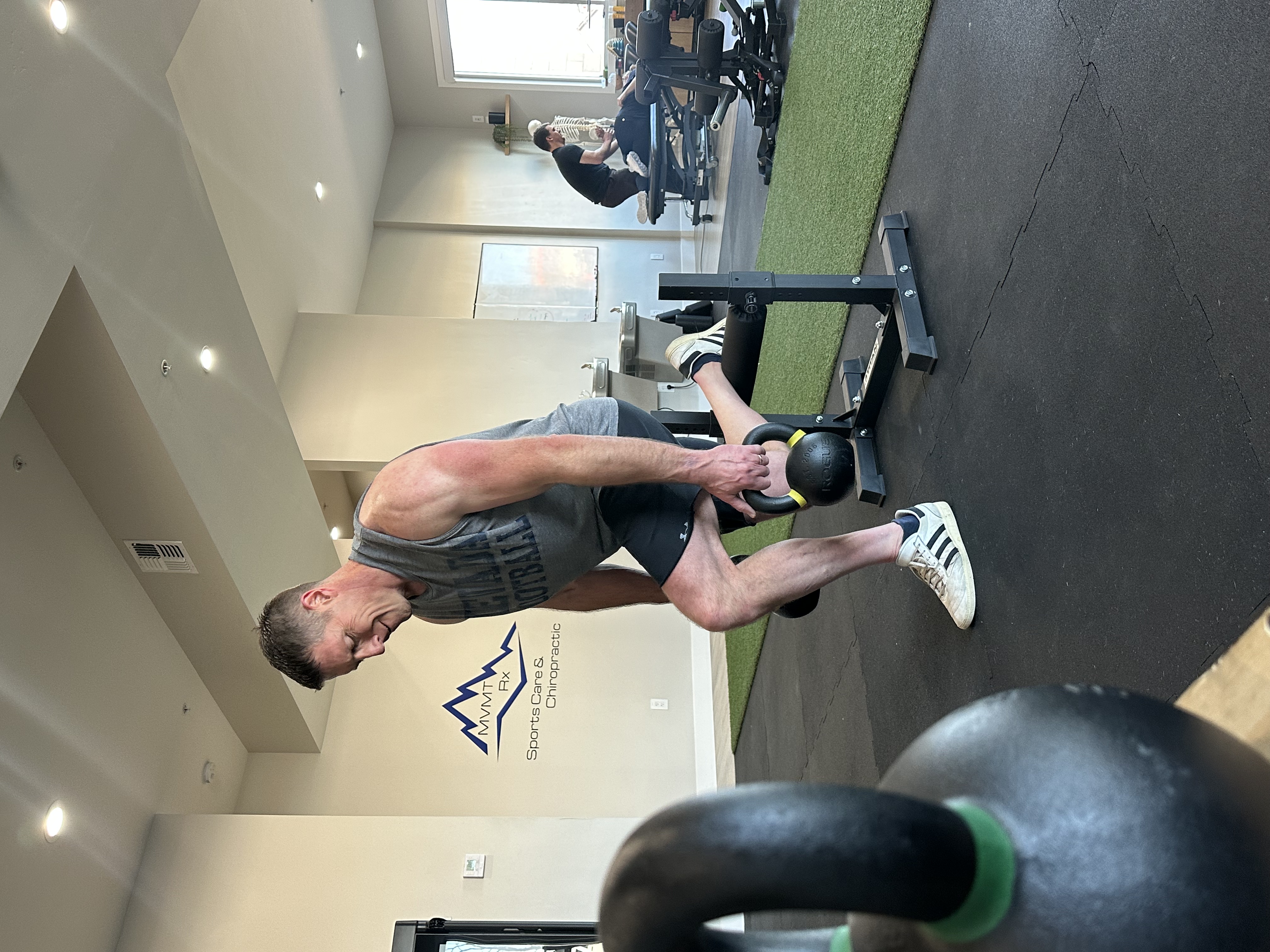 Patient Cody building strength at MVMT Rx